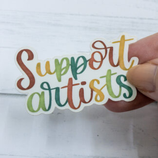 Support Artists Matte Vinyl Sticker