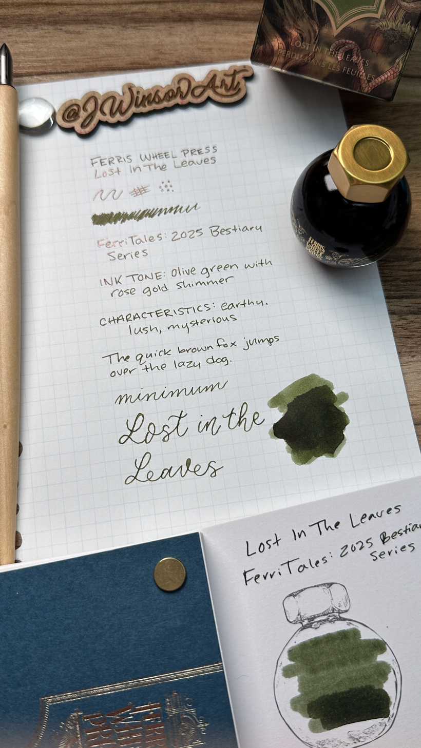 Lost in the Leaves FWP Ink Swatching