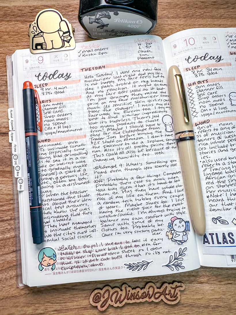 2026 Hobonichi Haul and Daily Planner Spread