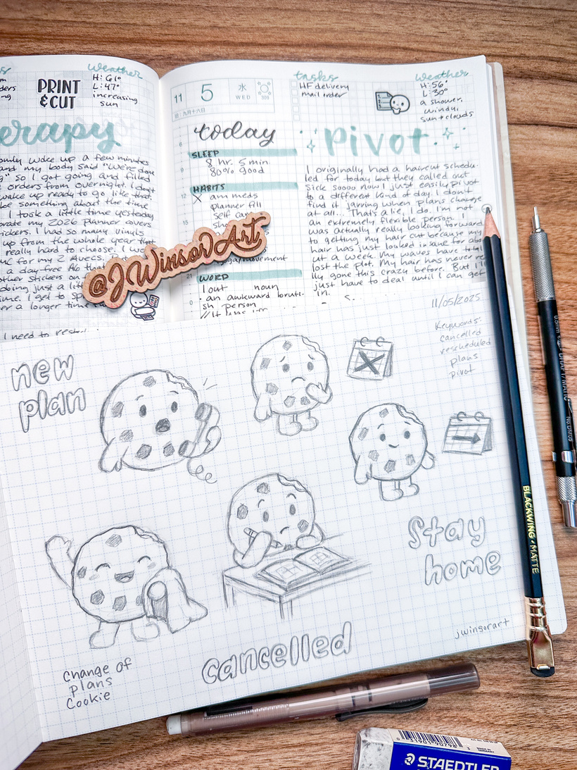 Cancelled Plans Sticker Sketches
